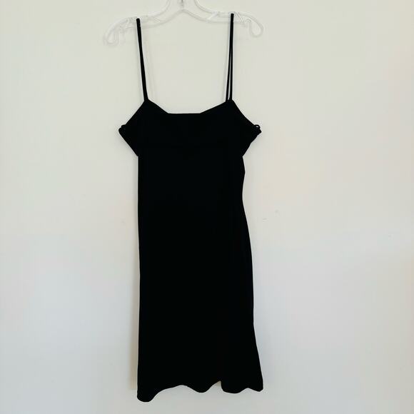 DIVINE U.S.A. Spaghetti Strap Little Black Dress Bodycon Size Medium - Picture 4 of 4
